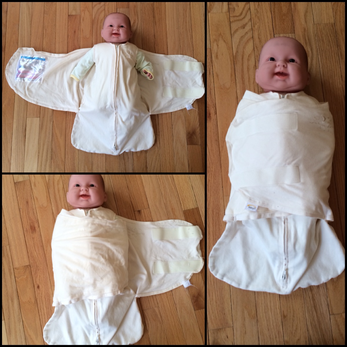 swaddle with arm pockets